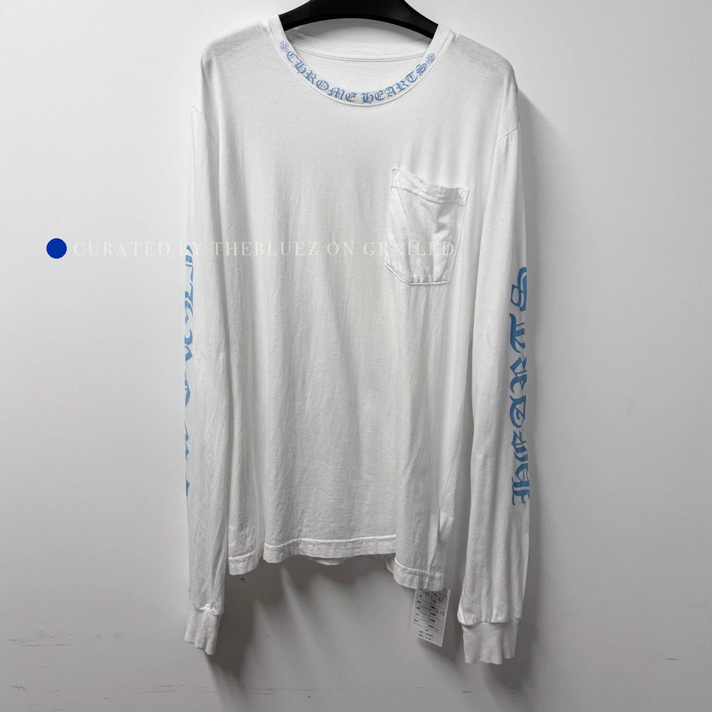 Chrome Hearts Limited Edition White Long Sleeve with Blue Details Size US M / EU 48-50 / 2 - 1 Thumbnail