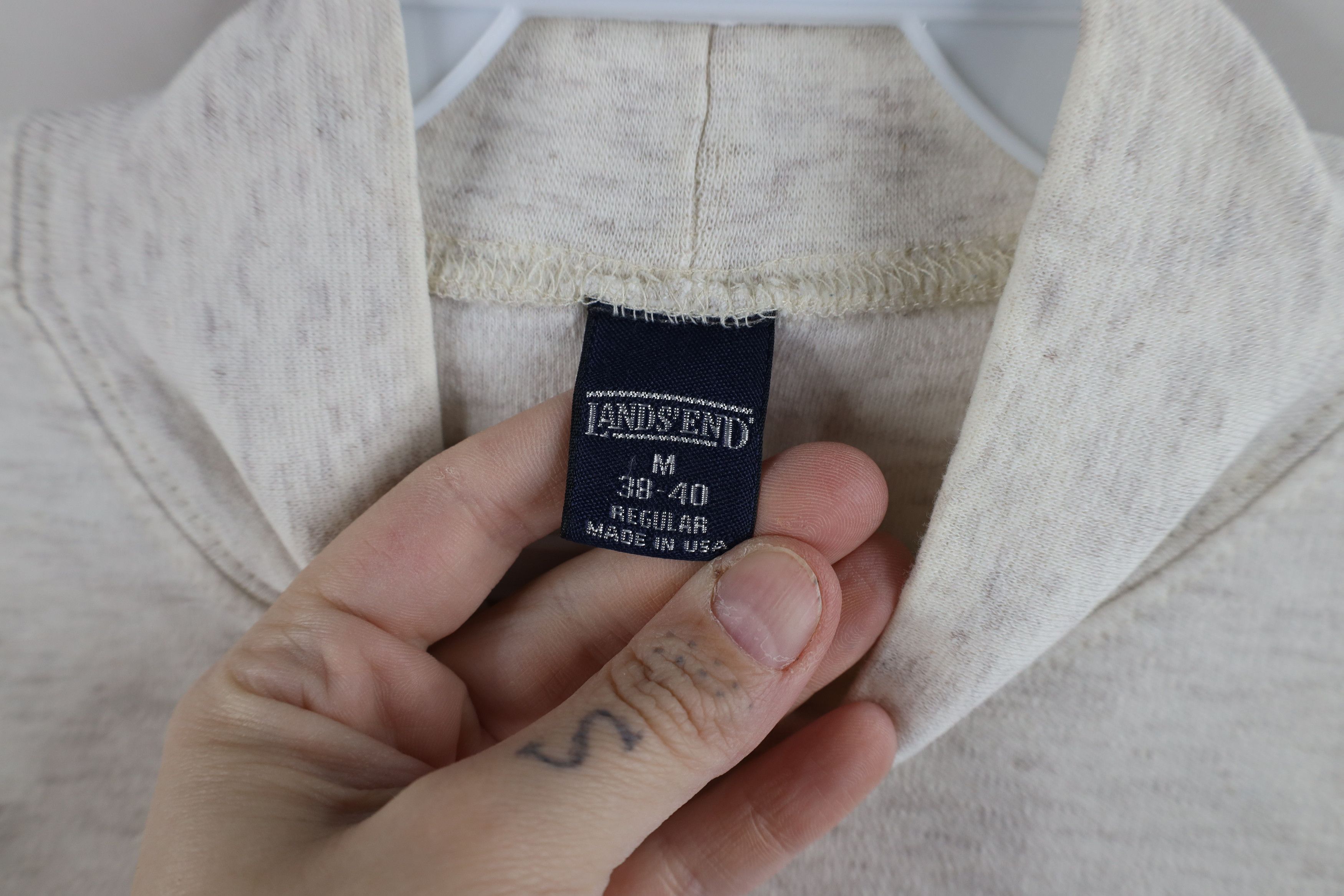 Lands' End × Vintage Vintage 90s Lands End Mock Neck Long Sleeve T-Shirt Cotton Size US M / EU 48-50 / 2 - 9 Thumbnail