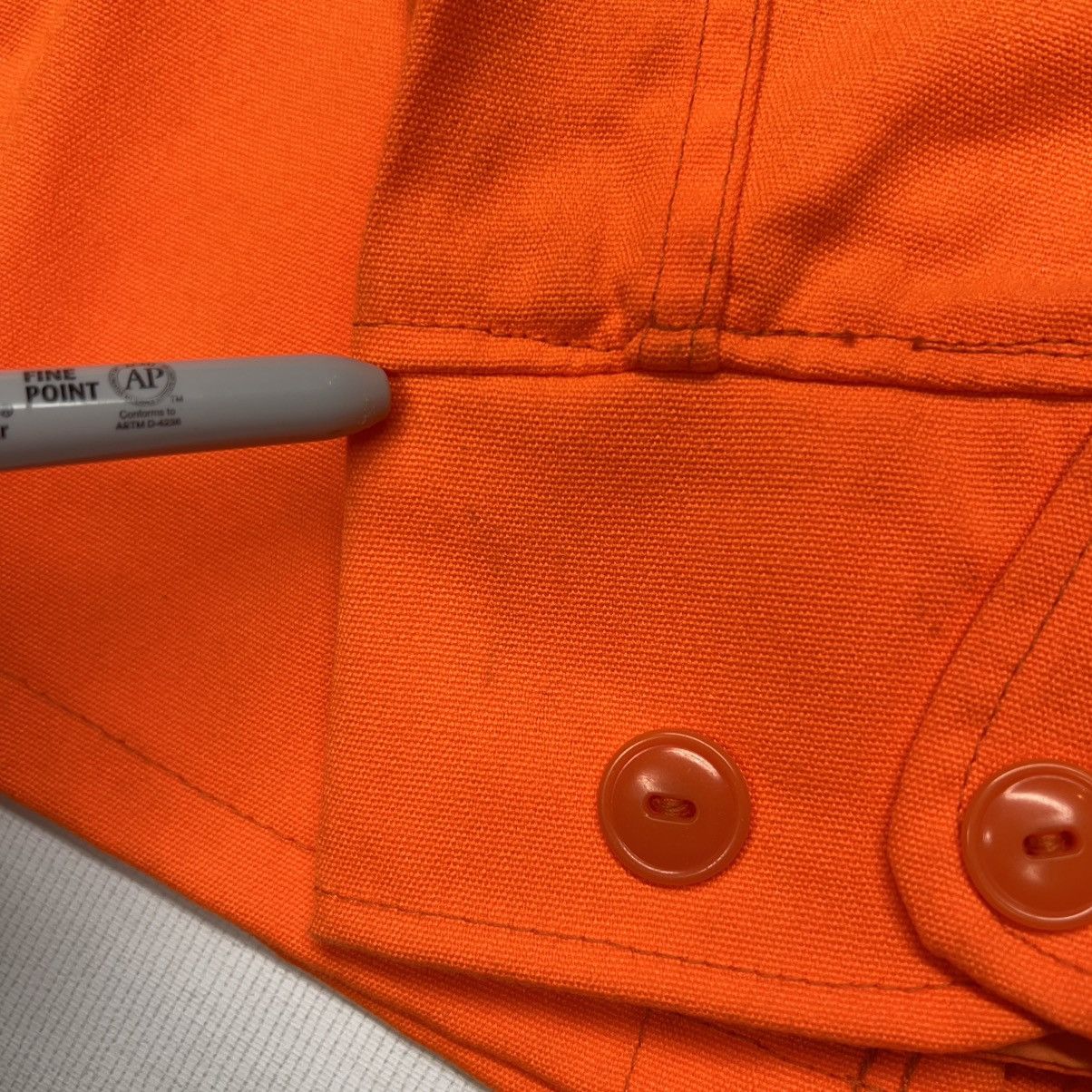Vintage × Woolrich Woolen Mills VTG Woolrich Jacket Orange Blaze Hunting Zip Workwear 90s Size US M / EU 48-50 / 2 - 13 Thumbnail