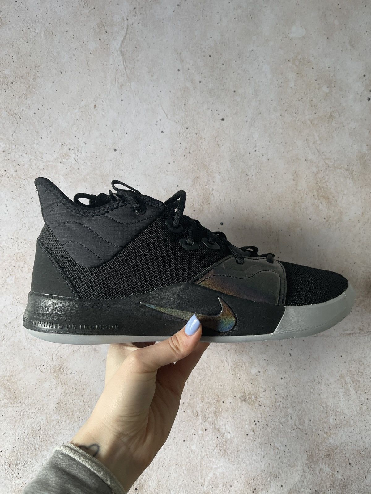 image of Nike Pg 3 Black Iridescent Shoes, Men's (Size 10.5)