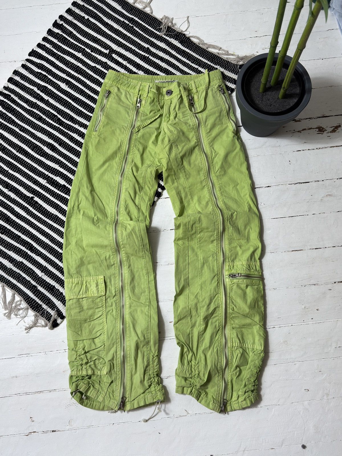 Other VINTAGE DOLCE RIBELLA AVANT GARDE GULL ZIPPER PANTS Size 26" / US 2 / IT 38 - 1 Thumbnail