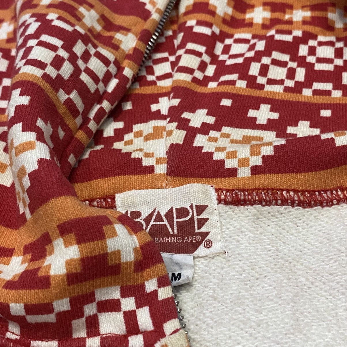 Bape Bape Diamond Full Zip Red Hoodie Size US M / EU 48-50 / 2 - 2 Thumbnail