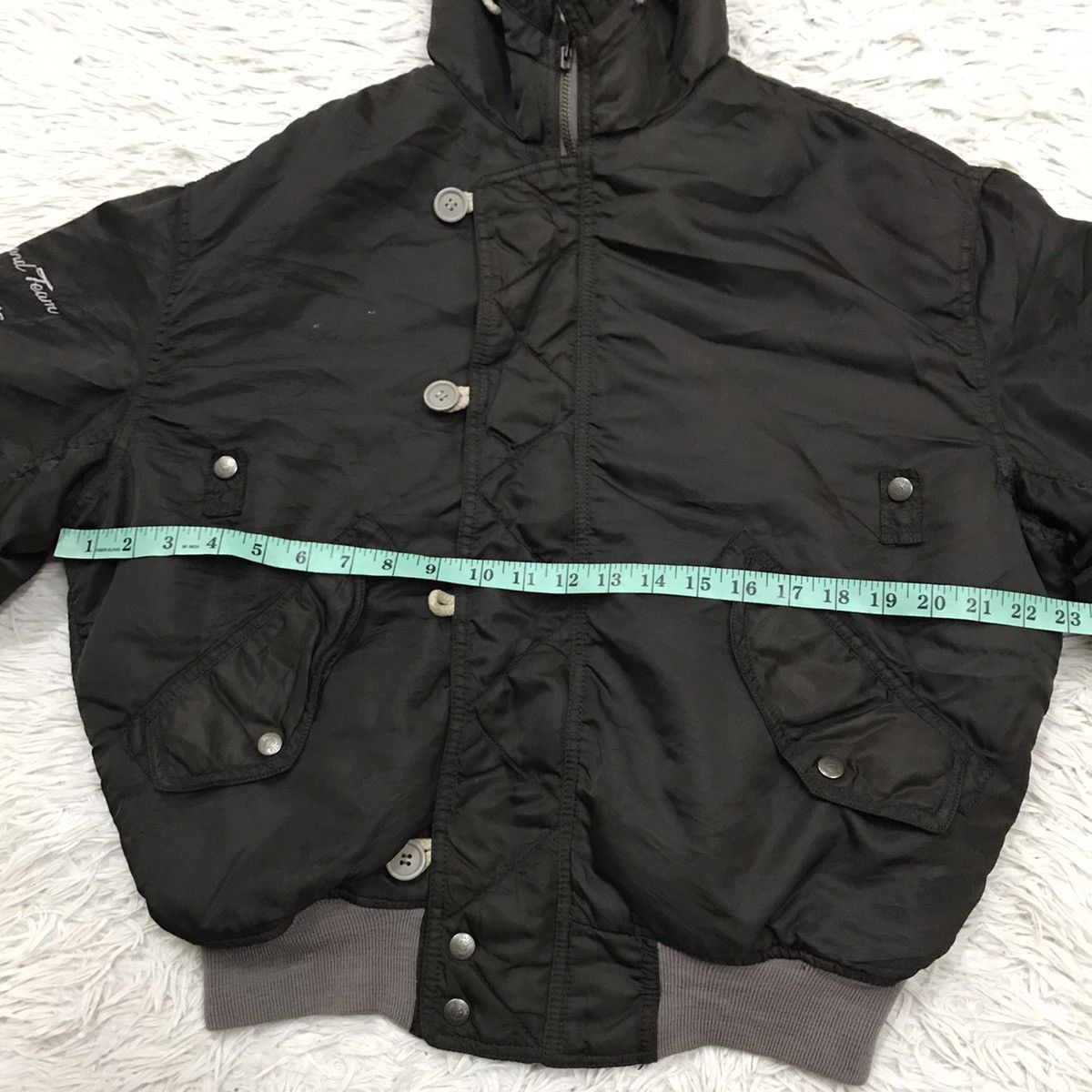 Japanese Brand × Vintage Vintage Pazzo Brand Cold Weather Bomber Flight Jacket Hoodie Size US M / EU 48-50 / 2 - 21 Thumbnail