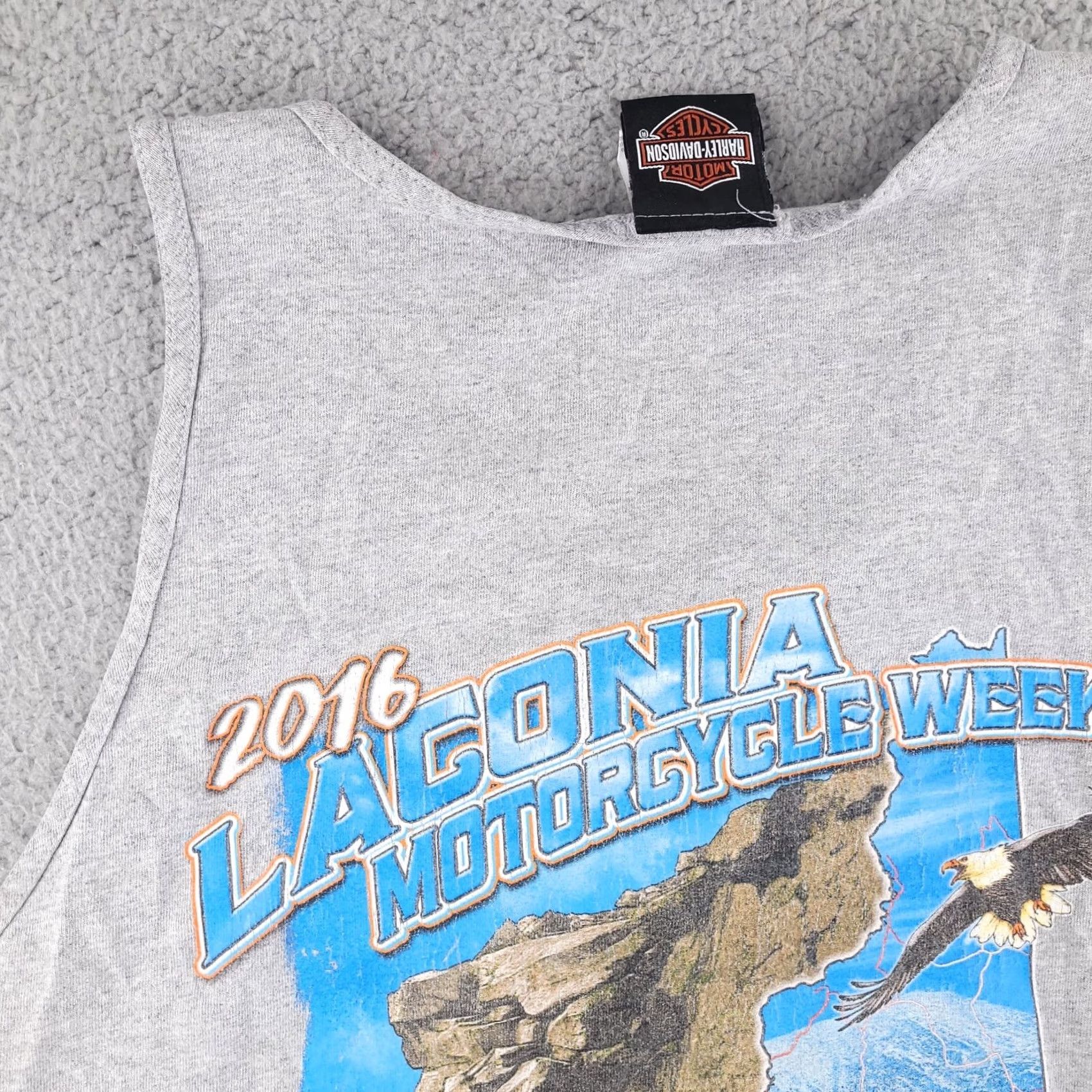 Harley Davidson Harley-Davidson Shirt Mens Large Tank Sleeveless Laconia Graphic Size US L / EU 52-54 / 3 - 4 Thumbnail