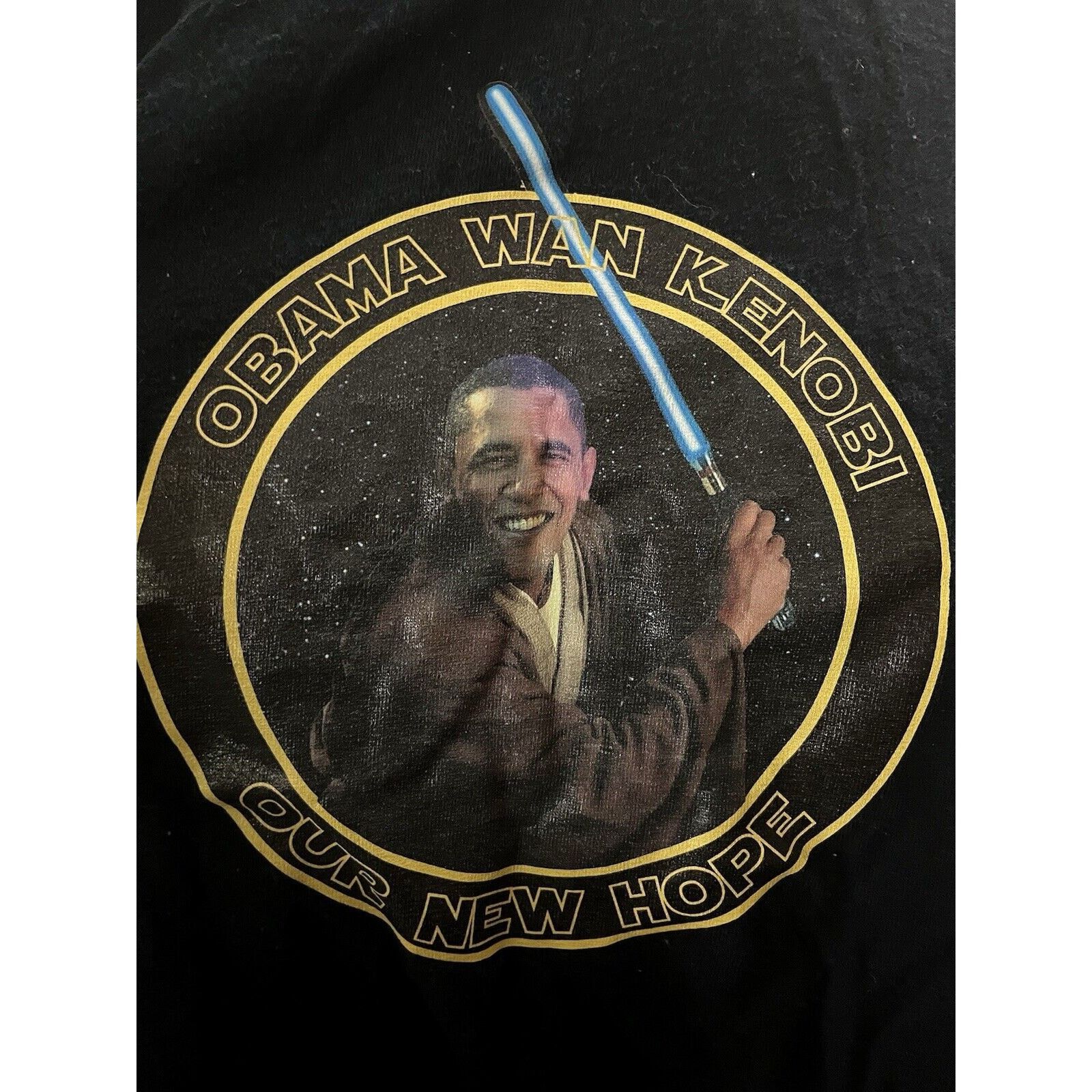 Gildan Youth Obama Wan Kenobi Star Wars T-Shirt - Size Large Size US L / EU 52-54 / 3 - 2 Thumbnail