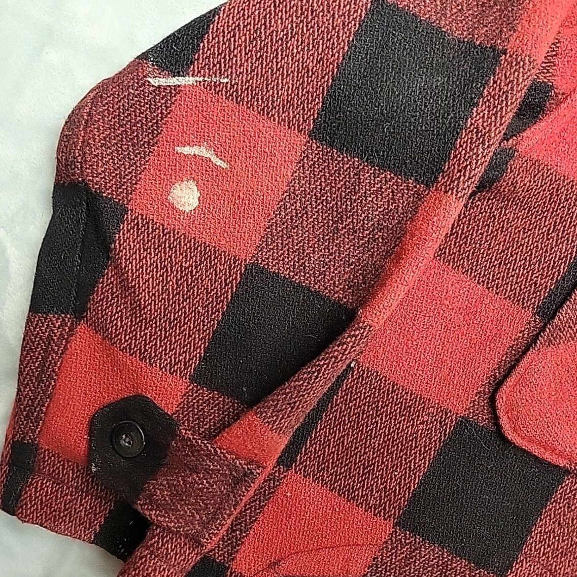 Vintage VTG King Kole Shirt Jacket Mens M Red Buffalo Plaid Wool Over Shirt Logger Button-Up Size US M / EU 48-50 / 2 - 5 Thumbnail