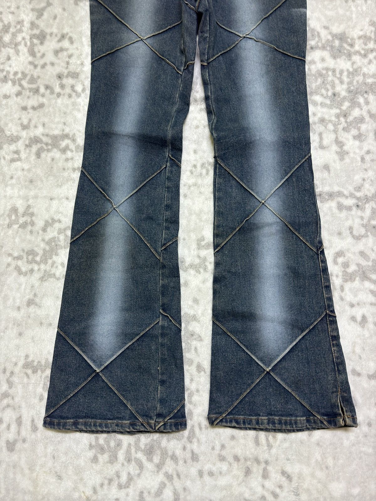 Japanese Brand Y2K Japan Archive Design Stitch Acid Washed Denim Size 27" / US 4 / IT 40 - 6 Thumbnail