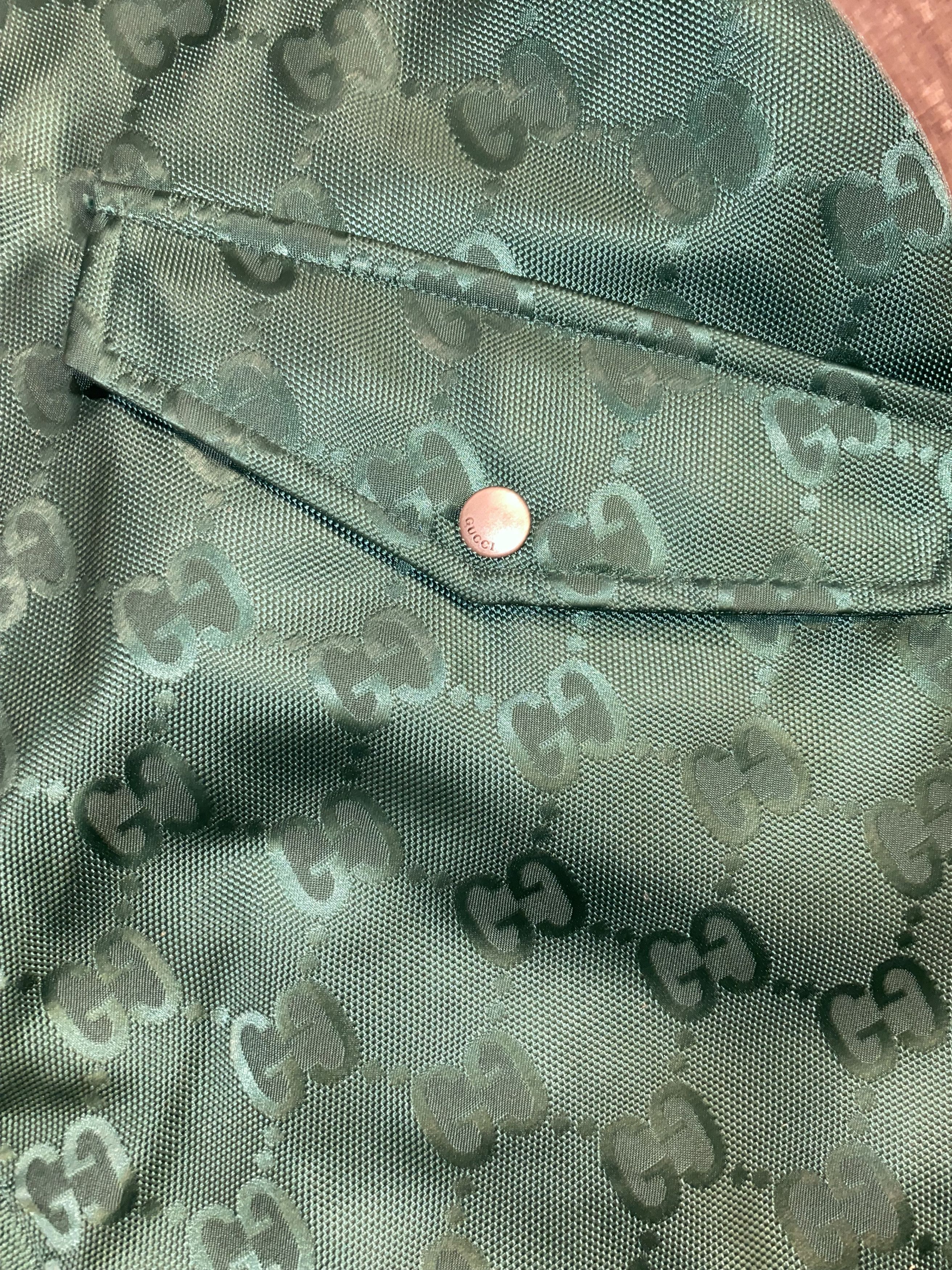 Gucci Mens Gucci Green Nylon Monogram Jacket | Grailed Gucci Mens Gucci Green Nylon Monogram Jacket | Grailed