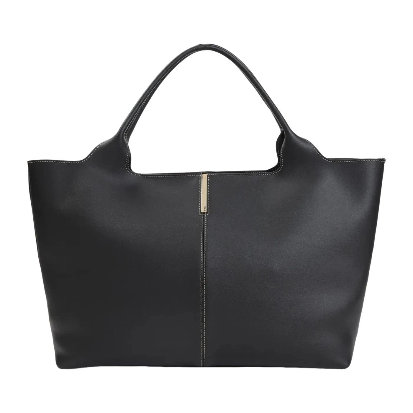 Tod's TOD'S Ebr Medium Black Leather Tote Bag New And Authentic Size ONE SIZE - 1 Thumbnail