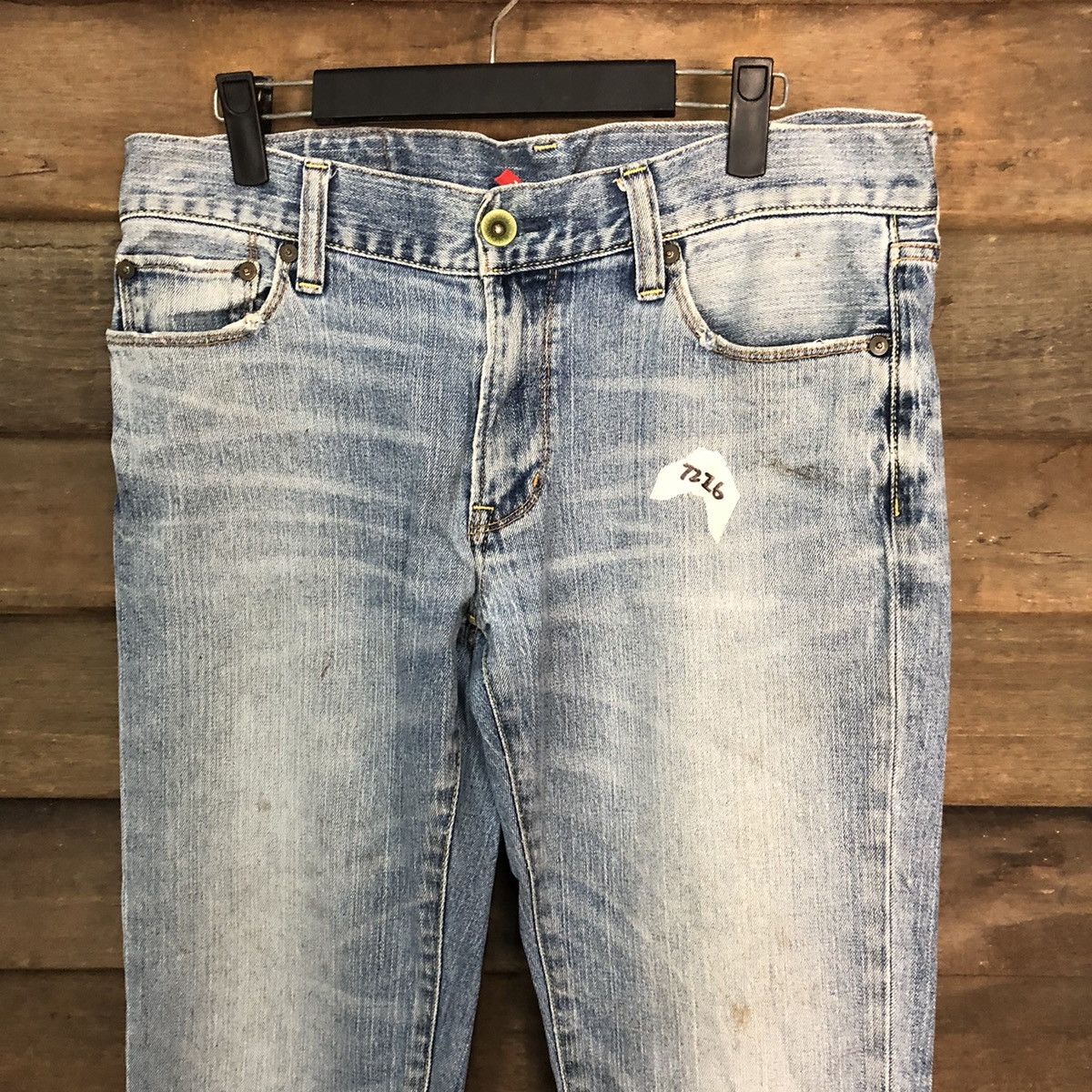 Japanese Brand Uniqlo Jeans Blue faded vintage Denim Pants #7326 Size 32" / US 10 / IT 46 - 6 Thumbnail