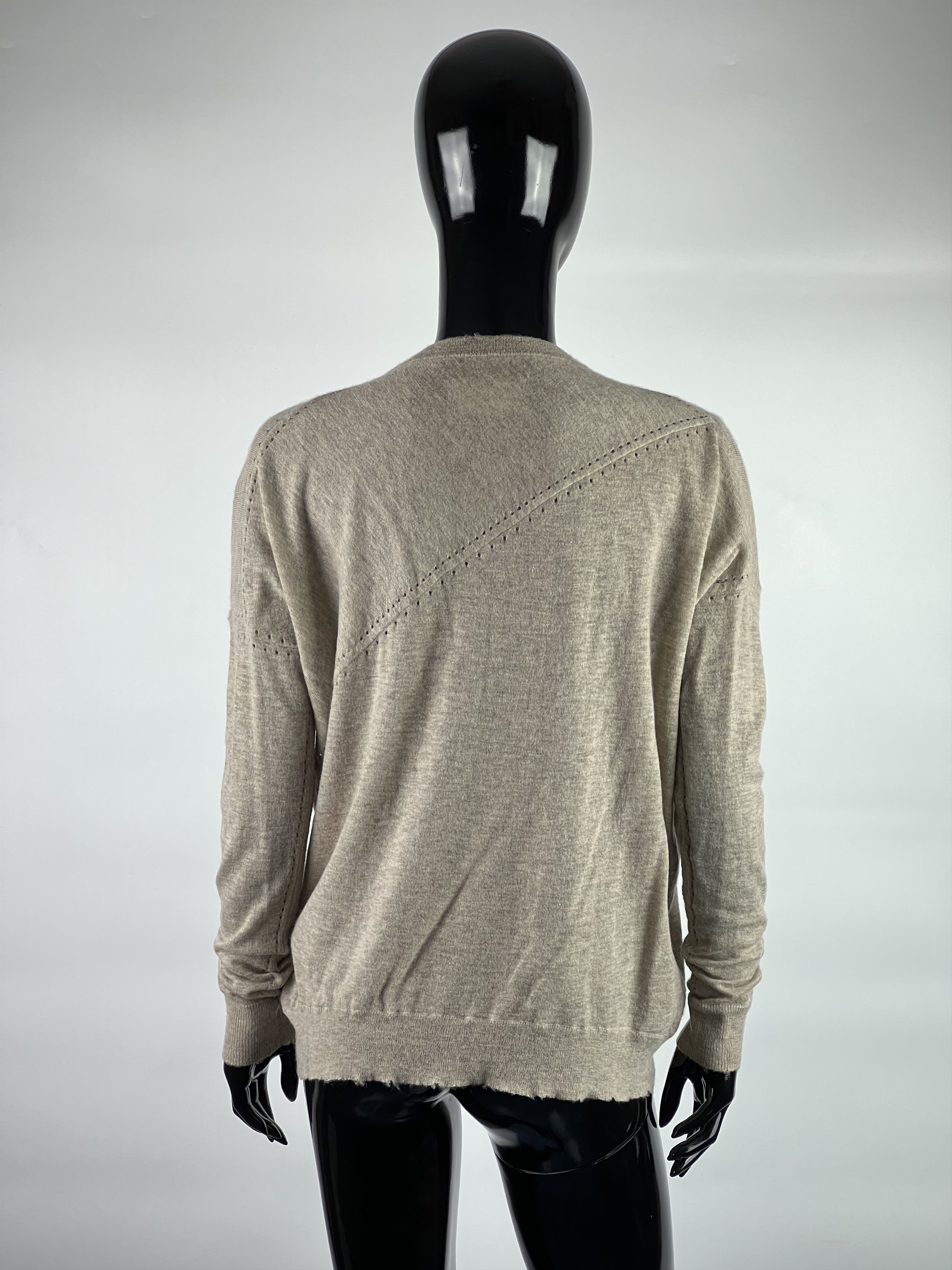 Zadig & Voltaire Zadig & Voltaire Women's 100% Cashmere V-Neck Sweater Size M Size M / US 6-8 / IT 42-44 - 3 Thumbnail