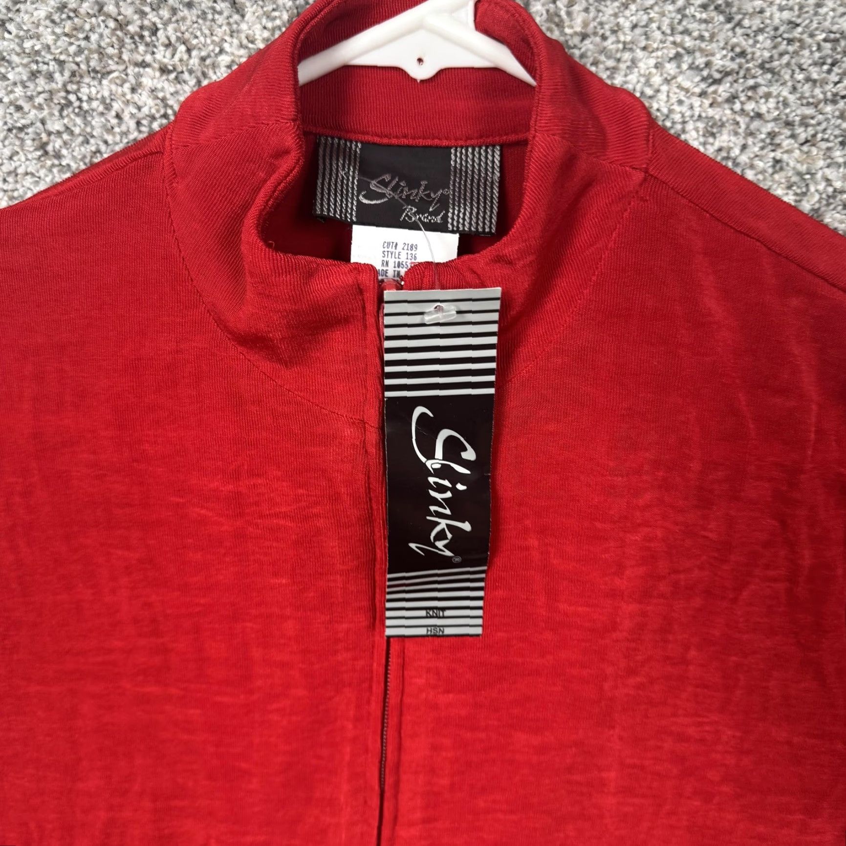 J Brand VINTAGE Slinky Brand Shirt XS Mock Neck Full Zip Stretch Layering Made USA Size XS / US 0-2 / IT 36-38 - 7 Thumbnail