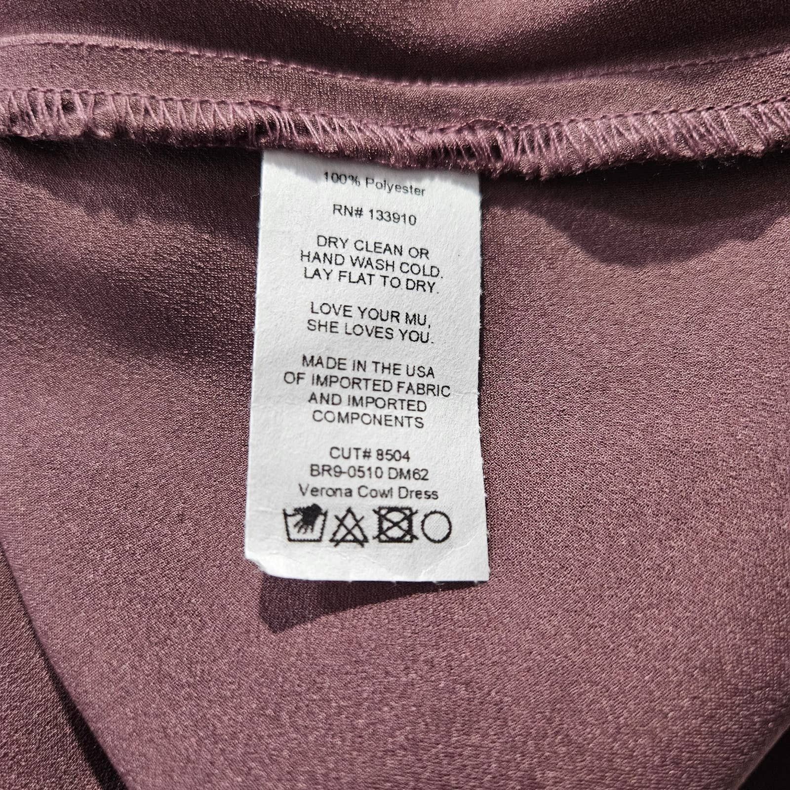 Show Me Your MuMu NWT Show Me Your MuMu Verona Sz. XL Dusty Plum Luxe Satin Size XL / US 12-14 / IT 48-50 - 6 Thumbnail