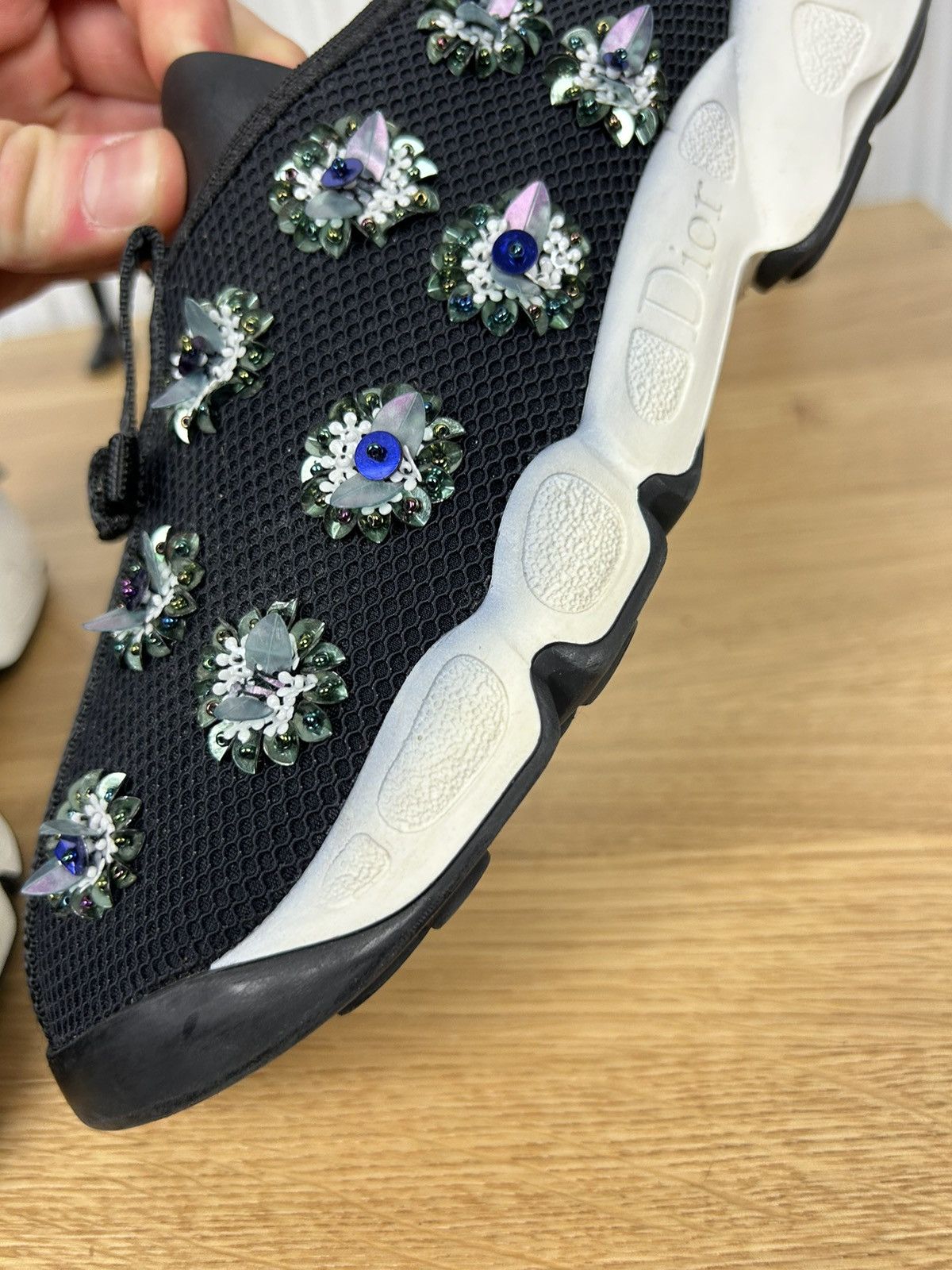 Dior Christian Dior Mesh Embellished sneaker Size US 6 / IT 36 - 7 Thumbnail