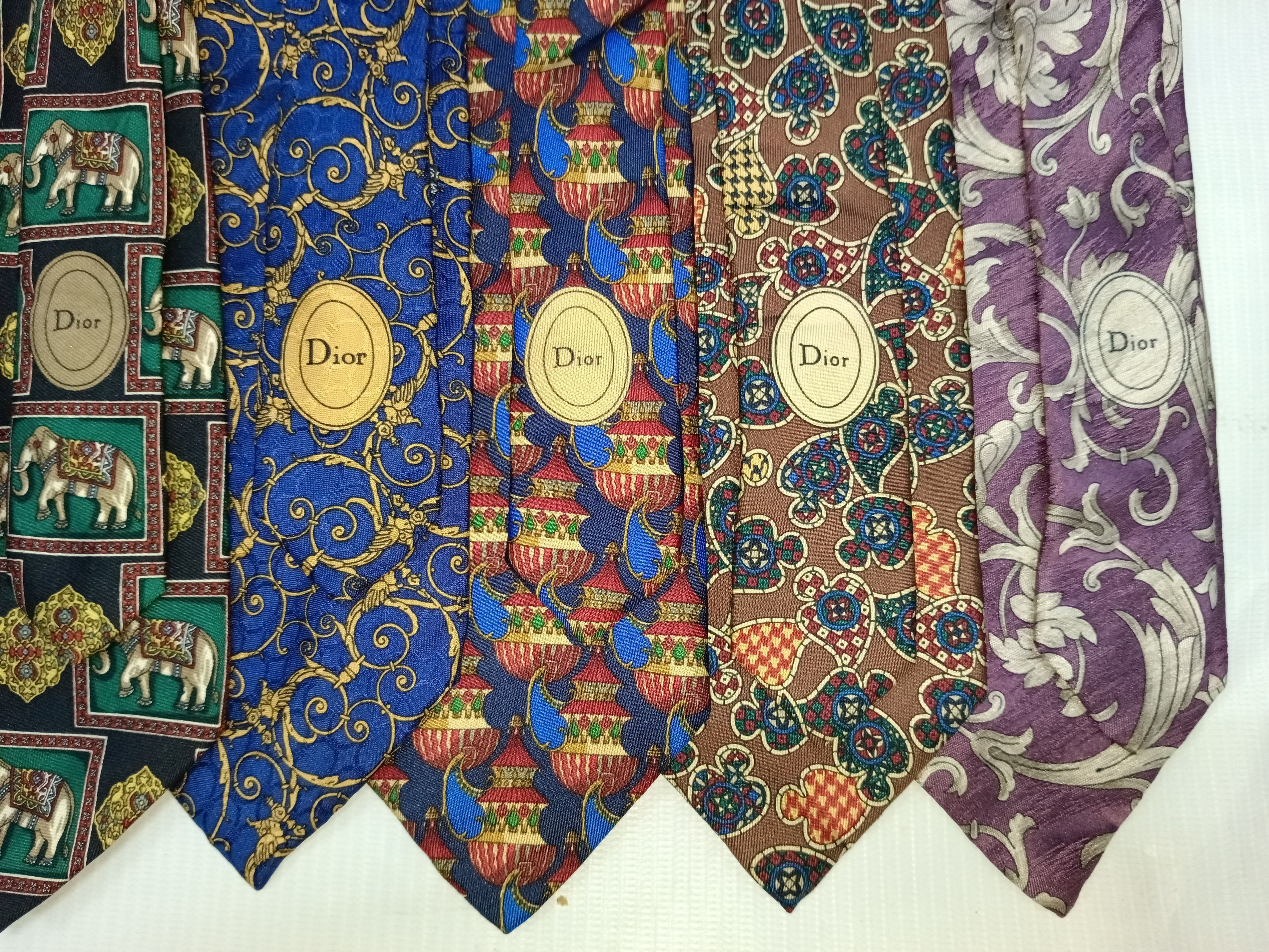 Christian Dior Monsieur × Dior Vintage Christian Dior Silk Tie Size ONE SIZE - 3 Thumbnail