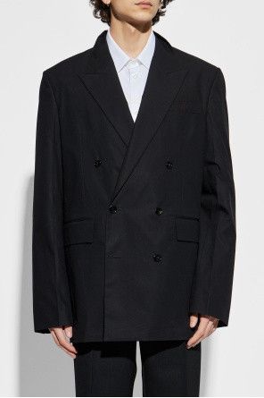 Gucci o1la5ras0426 Double-Breasted Cotton Poplin Blazer in Black Size US S / EU 44-46 / 1 - 3 Thumbnail