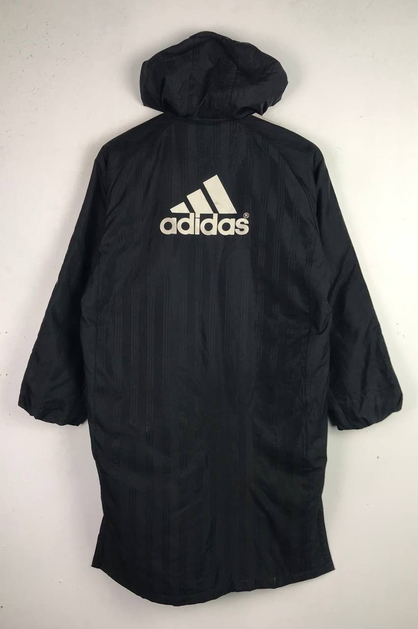 Adidas × Japanese Brand × Vintage Rare Design Adidas Long Jacket Full Zipper Size US L / EU 52-54 / 3 - 2 Thumbnail