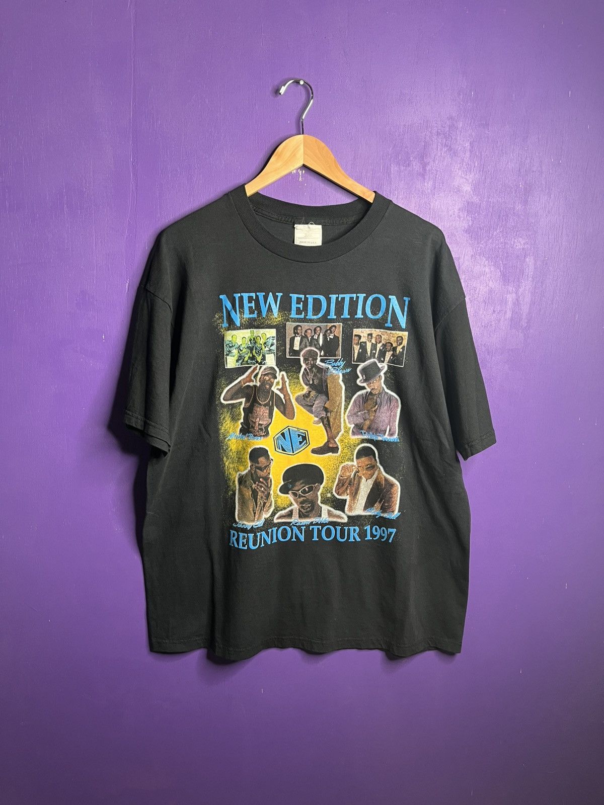 Rap Tees × Vintage Vintage 1997 New edition home again reunion tour rap tee Size US XL / EU 56 / 4 - 1 Thumbnail