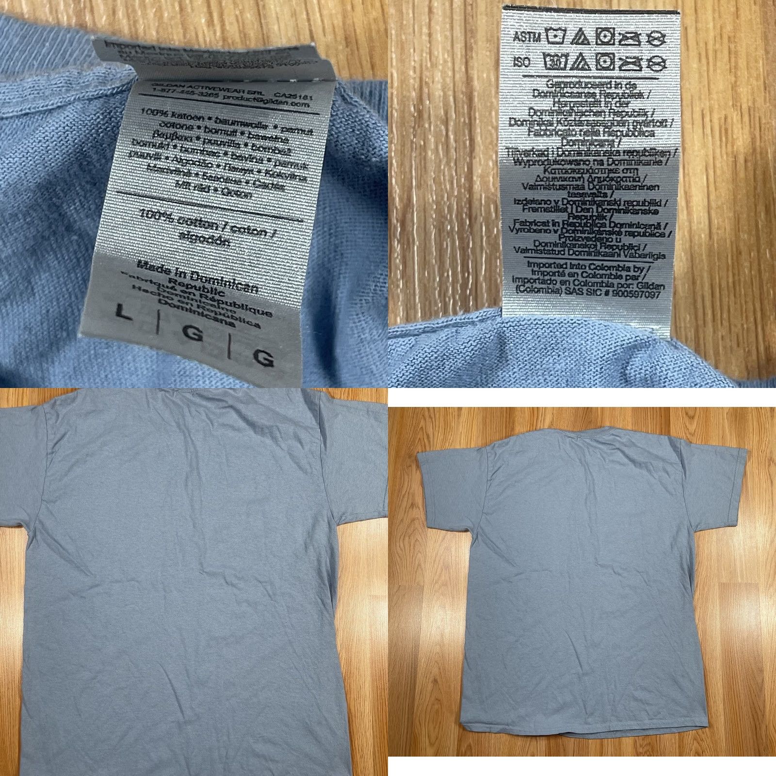 Gildan Gildan T-Shirt Adults L Large Blue Ultra Cotton Vermont Green Mountaineers Shirt Regular Blue Mens Size US L / EU 52-54 / 3 - 8 Thumbnail