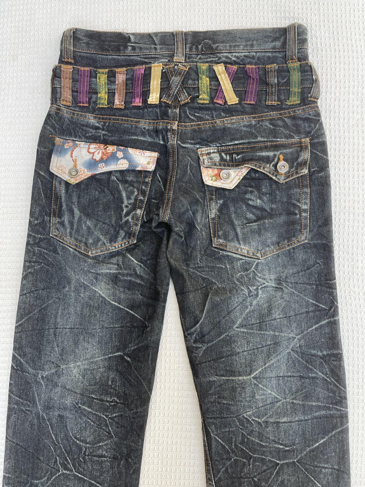 Hysteric Glamour Last Drop🔥Rare🔥NYLAUS Double Waist Japanese Style Jeans Size US 31 - 5 Thumbnail