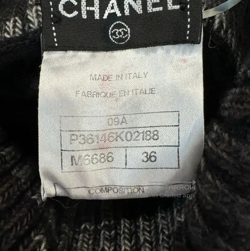 Chanel Chanel Black Wool Dress with Unique Design . Size S / US 4 / IT 40 - 5 Thumbnail