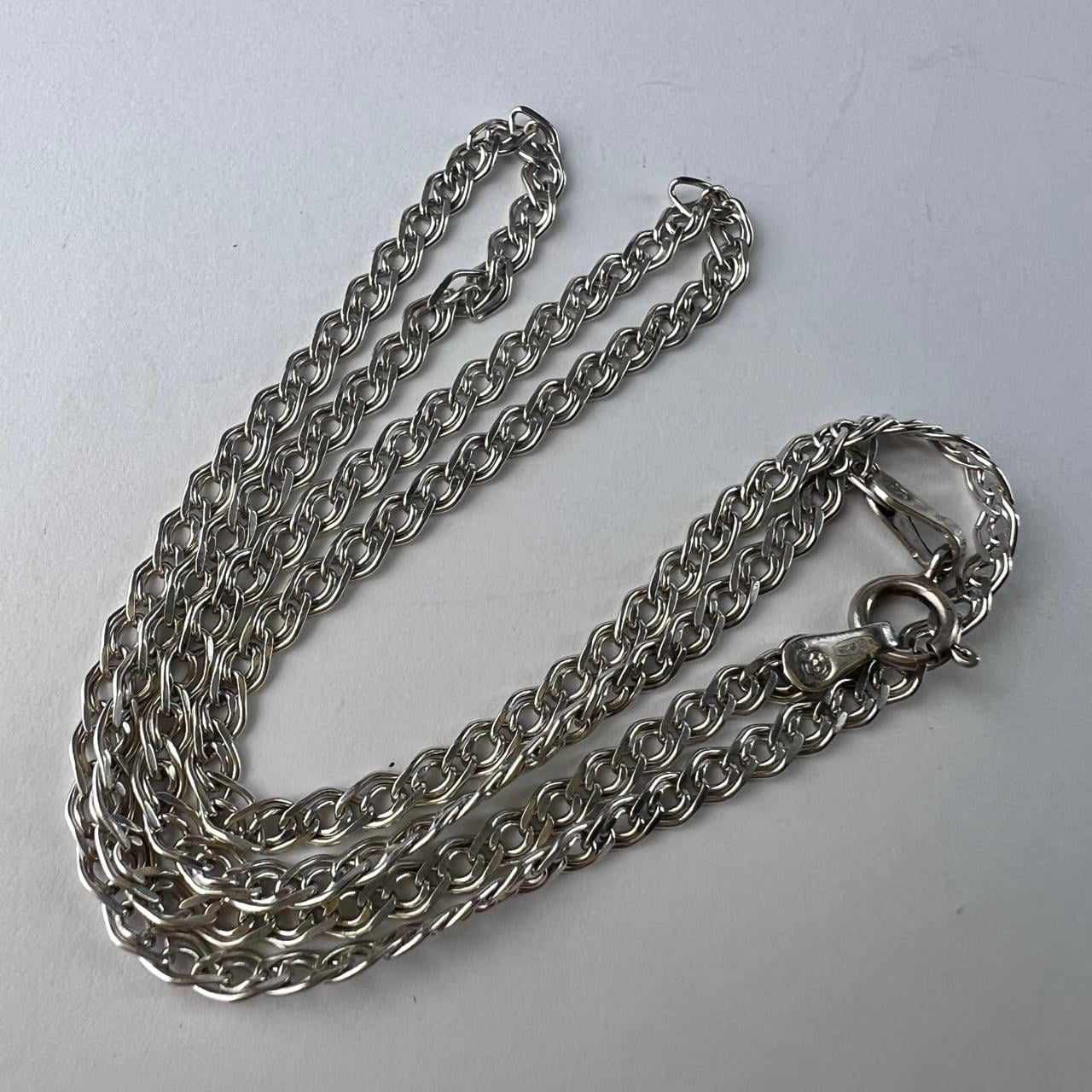 Sterling Silver Vintage Sterling Silver 925 Chain Necklace Signed 5gr Size ONE SIZE - 1 Thumbnail