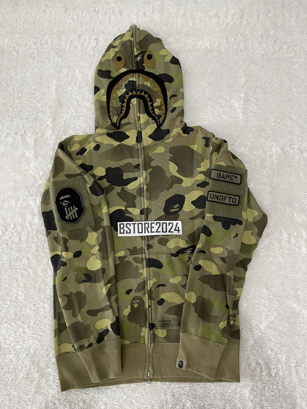 Bape X Undefeated Shark Hoodie | Grailed