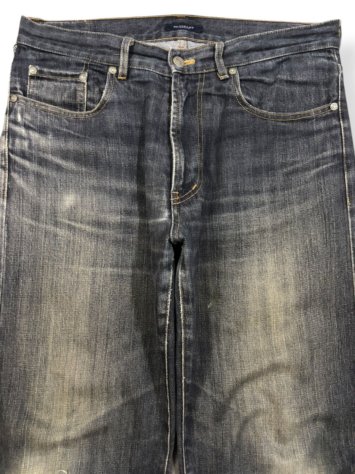 Burberry Vintage Burberry London NovaCheck Loose Fit Distressed Jeans Size US 34 / EU 50 - 3 Thumbnail
