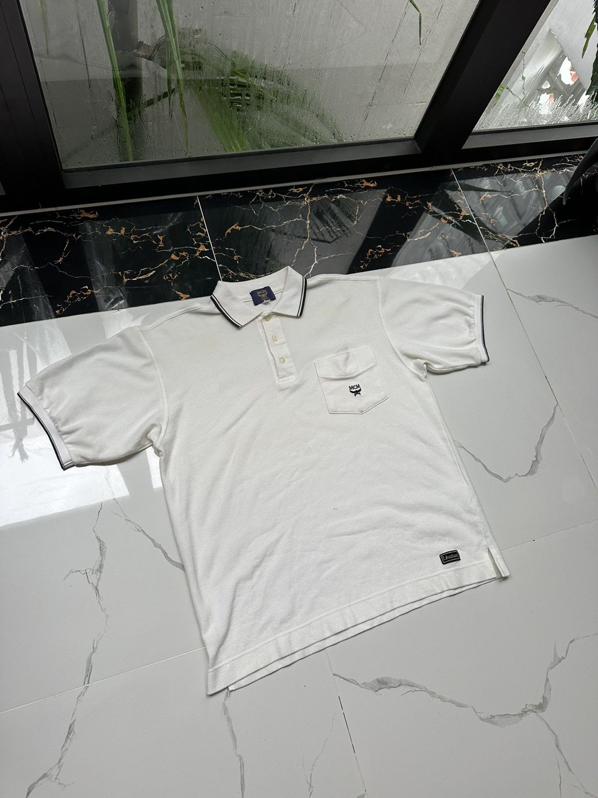 MCM × Vintage MCM VINTAGE BASIC LOGO LUXURY POLO T-SHIRT Size US M / EU 48-50 / 2 - 1 Thumbnail