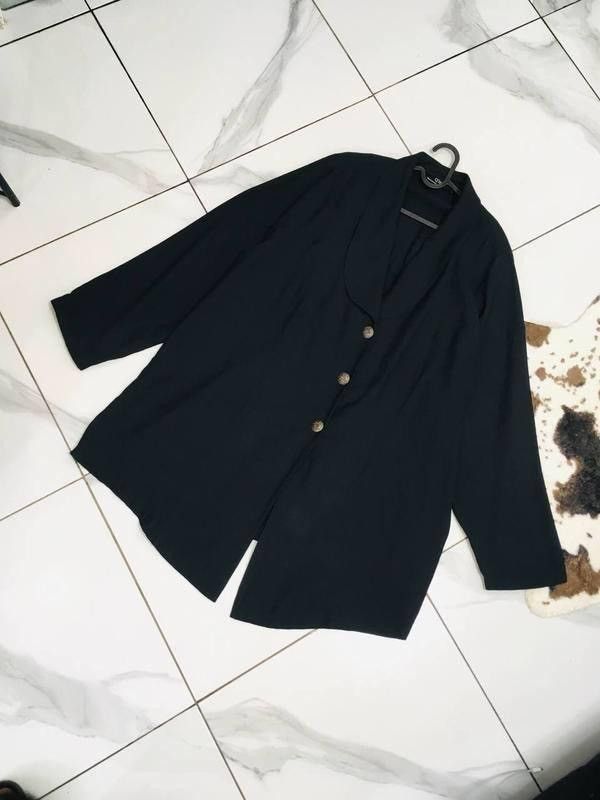 Other Q’neel Black Bamboo-Blend Oversized Blazer — EU50 UK24 Size 3XL / US 20-22 - 1 Thumbnail