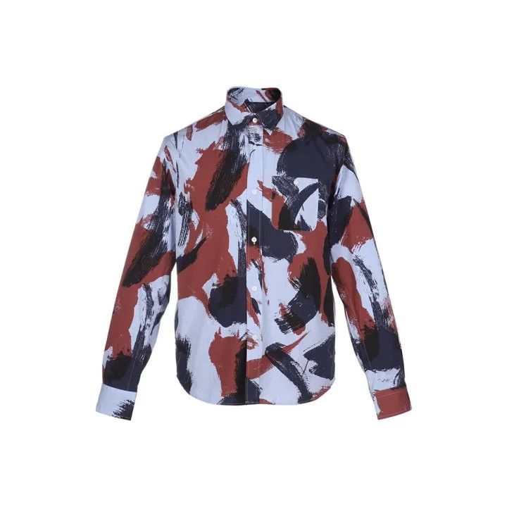 Kenzo KENZO SS22 Paint Splotch Long Sleeve Shirt 0079 Size US M / EU 48-50 / 2 - 1 Thumbnail