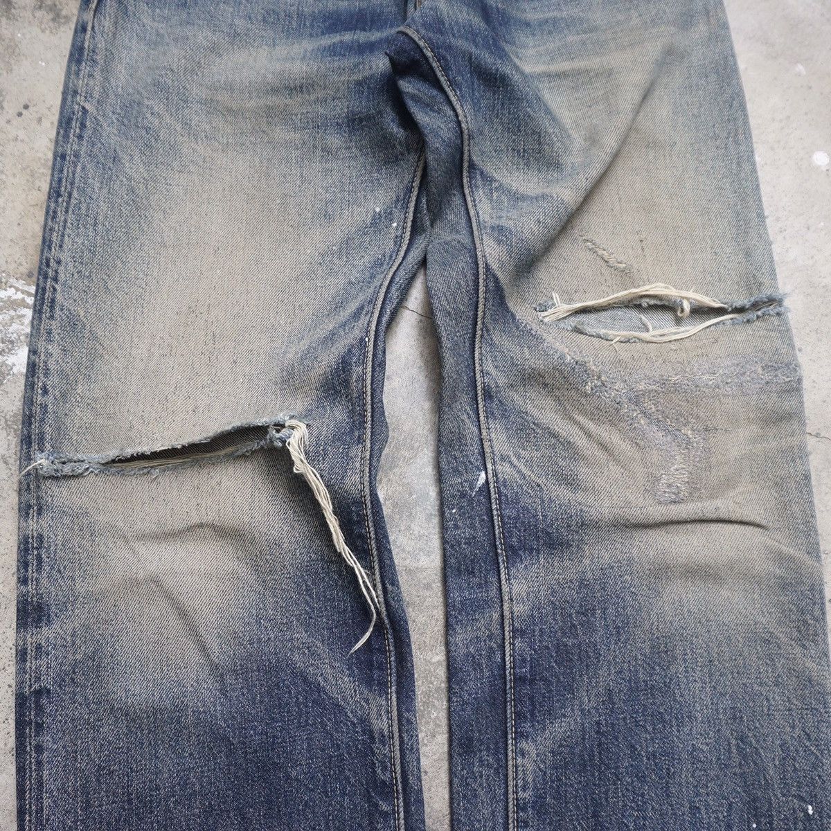 KOJIMA GENES Kojima genes Japan distressed selvedge denim Size US 28 / EU 44 - 5 Thumbnail