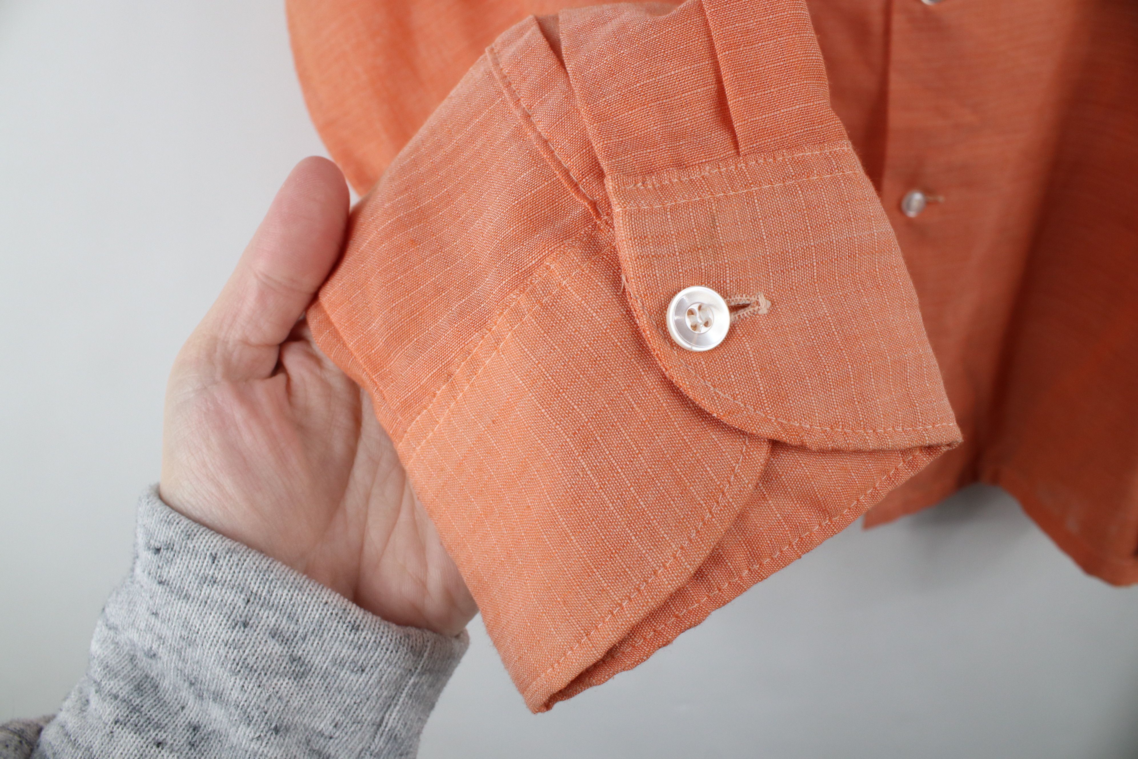 Vintage Vintage 60s 70s Streetwear Sheer Ripstop Button Shirt USA Size US L / EU 52-54 / 3 - 4 Thumbnail