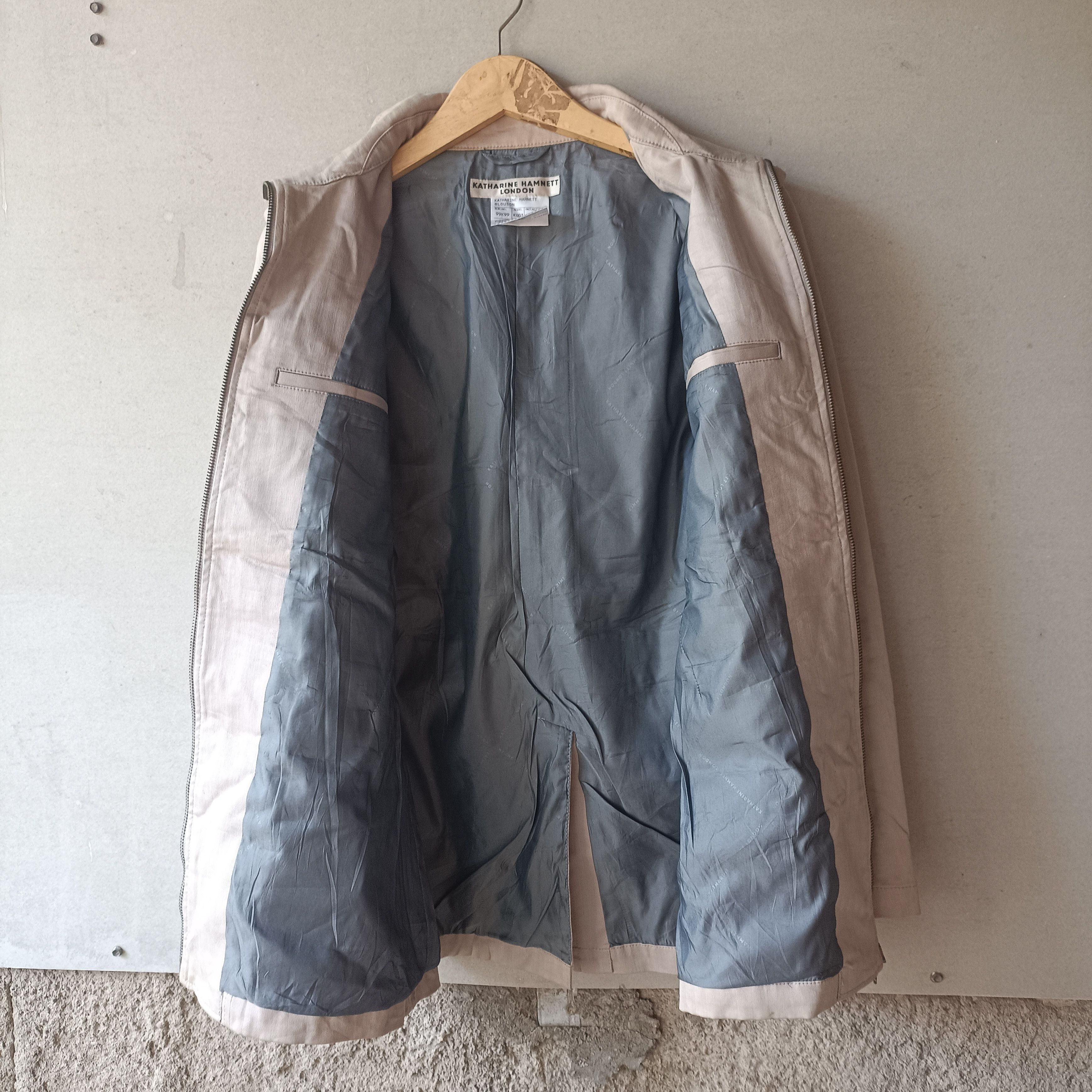 Katharine Hamnett London Bikers Coat jacket Size L / US 10 / IT 46 - 11 Thumbnail