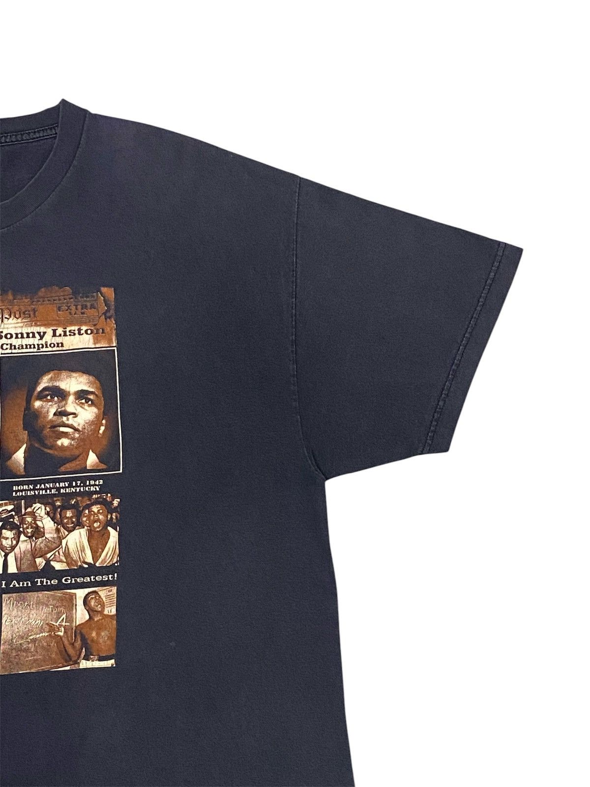 Vintage Vintage Muhammad Ali Cassius Clay Vs Sonny Liston T-Shirt Size US XXL / EU 58 / 5 - 4 Thumbnail