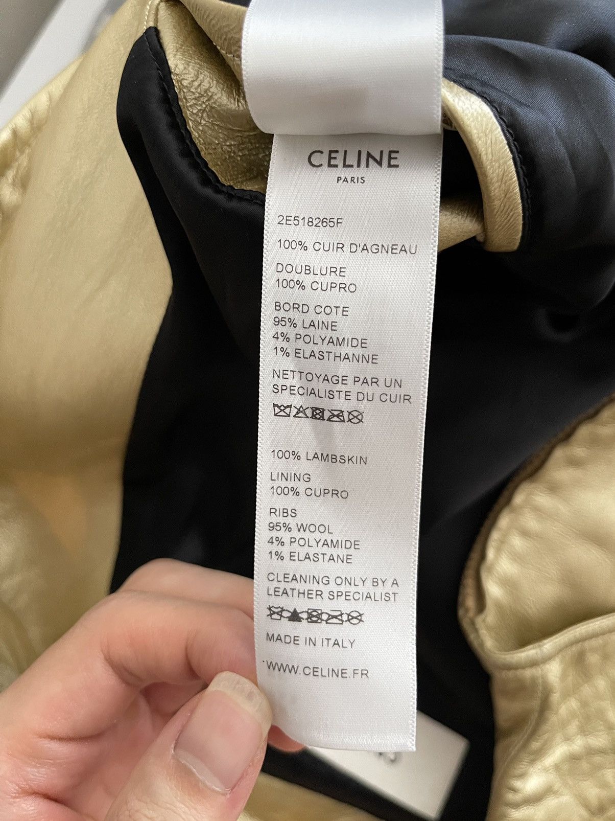 Celine × Hedi Slimane 2019 Leather Jacket Size US M / EU 48-50 / 2 - 5 Thumbnail
