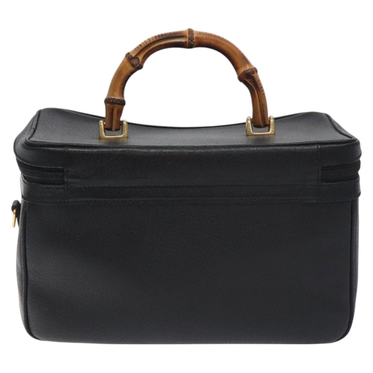 Gucci GUCCI Bamboo Handbag Leather Black Gold 013 122 013 122 Size ONE SIZE - 3 Thumbnail