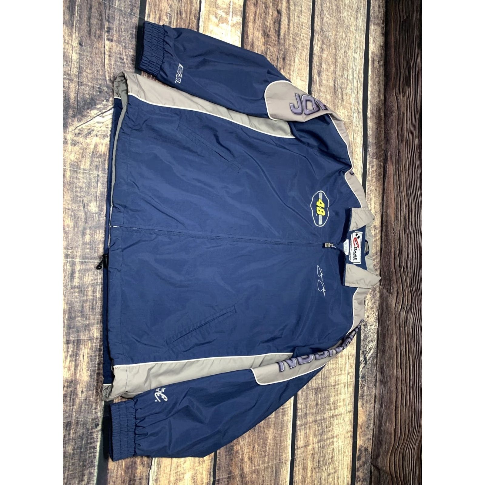 Chase Authentics CHASE AUTHENTIC JACKET Mens NASCAR Racing JIMMIE JOHNSON #48 NAVY BLUE L Size US XL / EU 56 / 4 - 3 Thumbnail