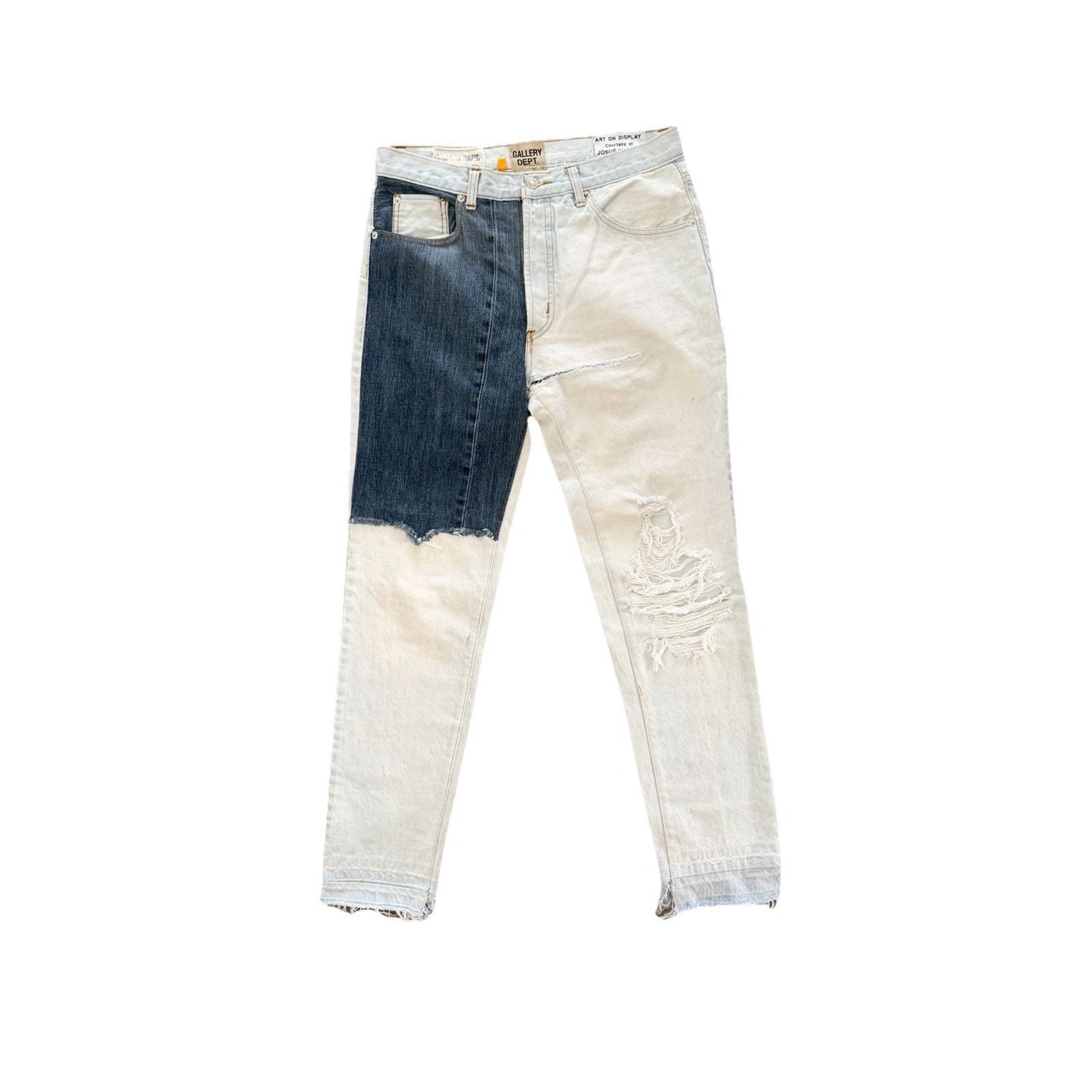 Gallery Dept. Size 31 - Gallery Dept Ken Denim Distressed Patchwork Size US 31 - 2 Thumbnail