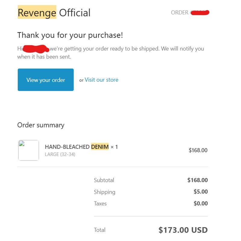 Revenge Revenge Hand Bleached Denim Jeans *1/100 LIMITED RELEASE* Size US 34 / EU 50 - 13 Thumbnail