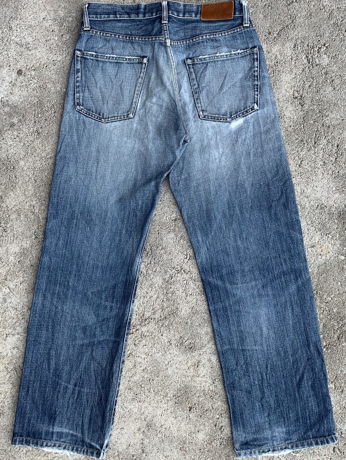 Undercover × Uniqlo Vintage Uniqlo S-003 Blue Wash Straight Cut Denim Jeans W30 Size US 30 / EU 46 - 8 Thumbnail