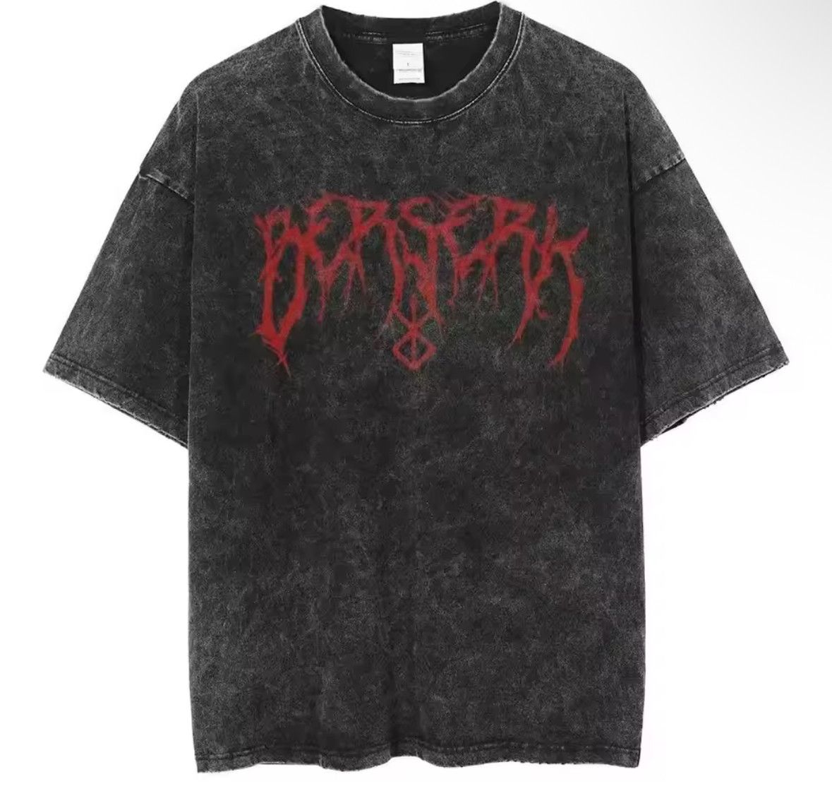 Japanese Brand Y2K Vintage Red Berserk Biker Washed Short Sleeve T-Shirt Size US L / EU 52-54 / 3 - 1 Thumbnail