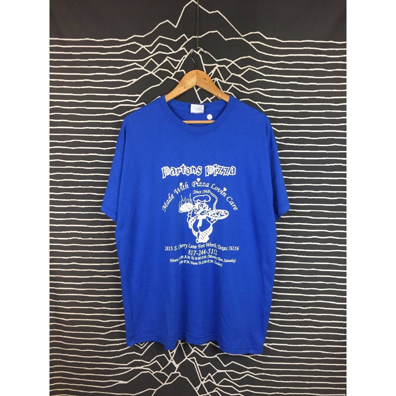 Hanes × Vintage Vtg Y2K Hanes Heavyweight 50/50 Partons Pizza Promo Tee Size US XL / EU 56 / 4 - 2 Thumbnail