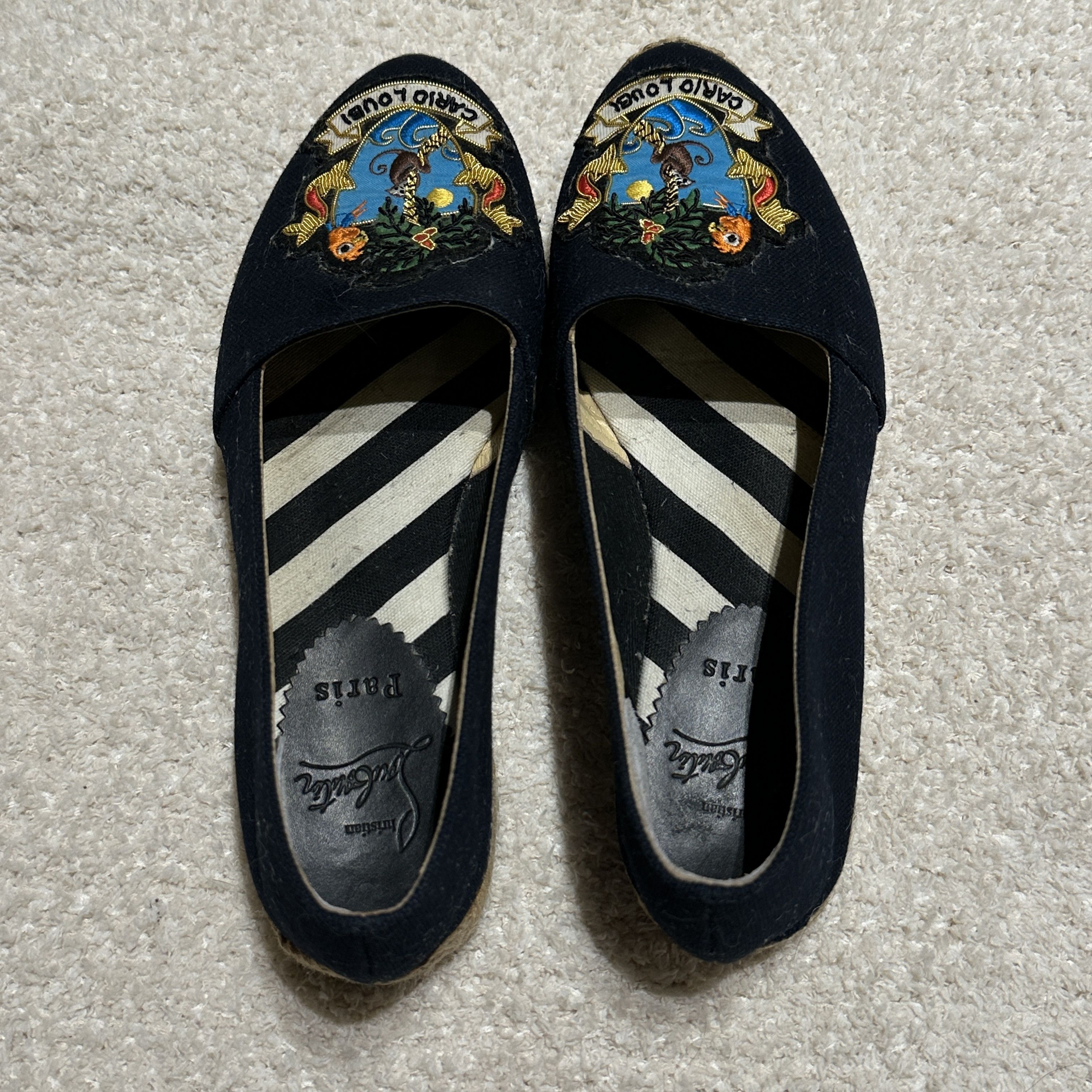 Christian Louboutin Christian Louboutin Lougalia Espadrille Flats – Size 6 Size US 6 / IT 36 - 2 Thumbnail