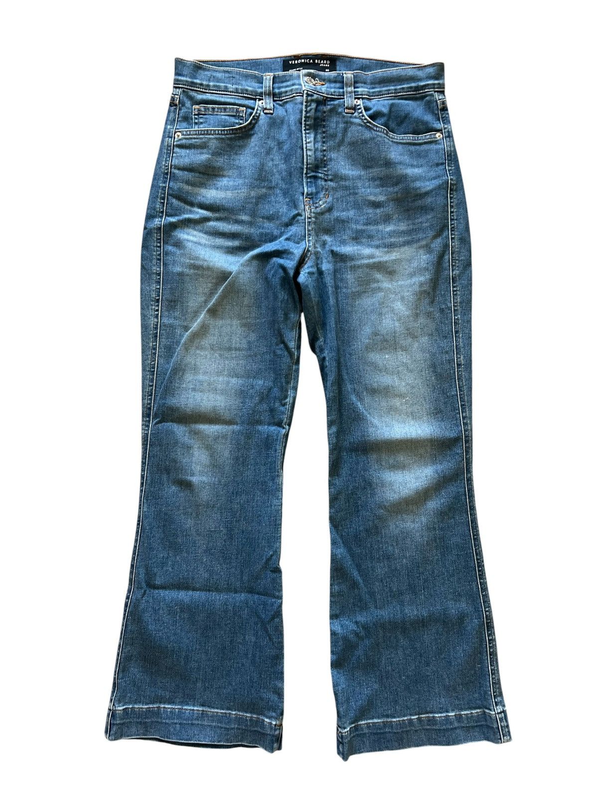 Veronica Beard Veronica Beard Carson Ankle Flare High Rise Jeans | Size 30 Size 30" / US 8 / IT 44 - 2 Thumbnail