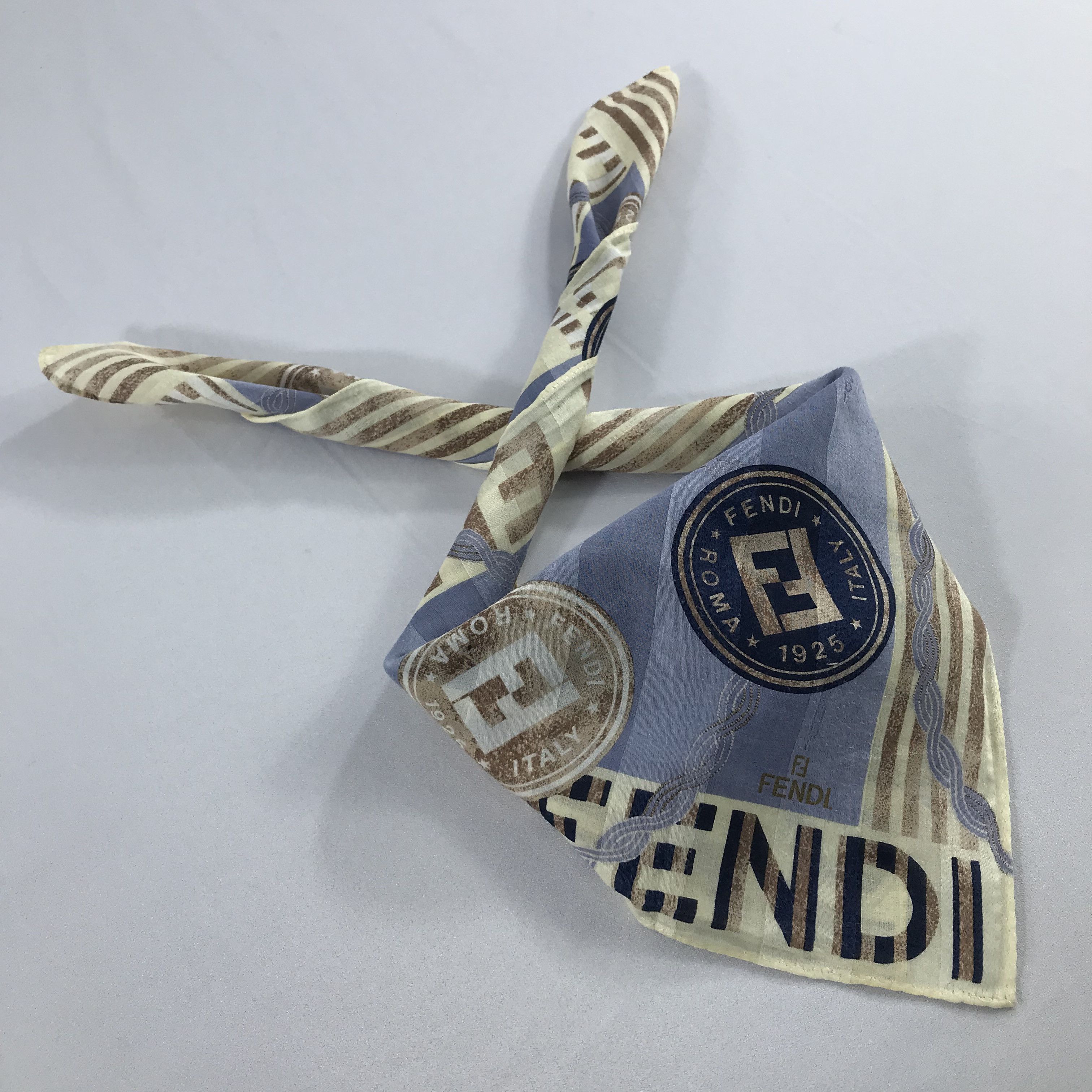 Vintage Vintage Fendi Bandana / Handkerchief / Neckerchief - S2114 Size ONE SIZE - 4 Thumbnail