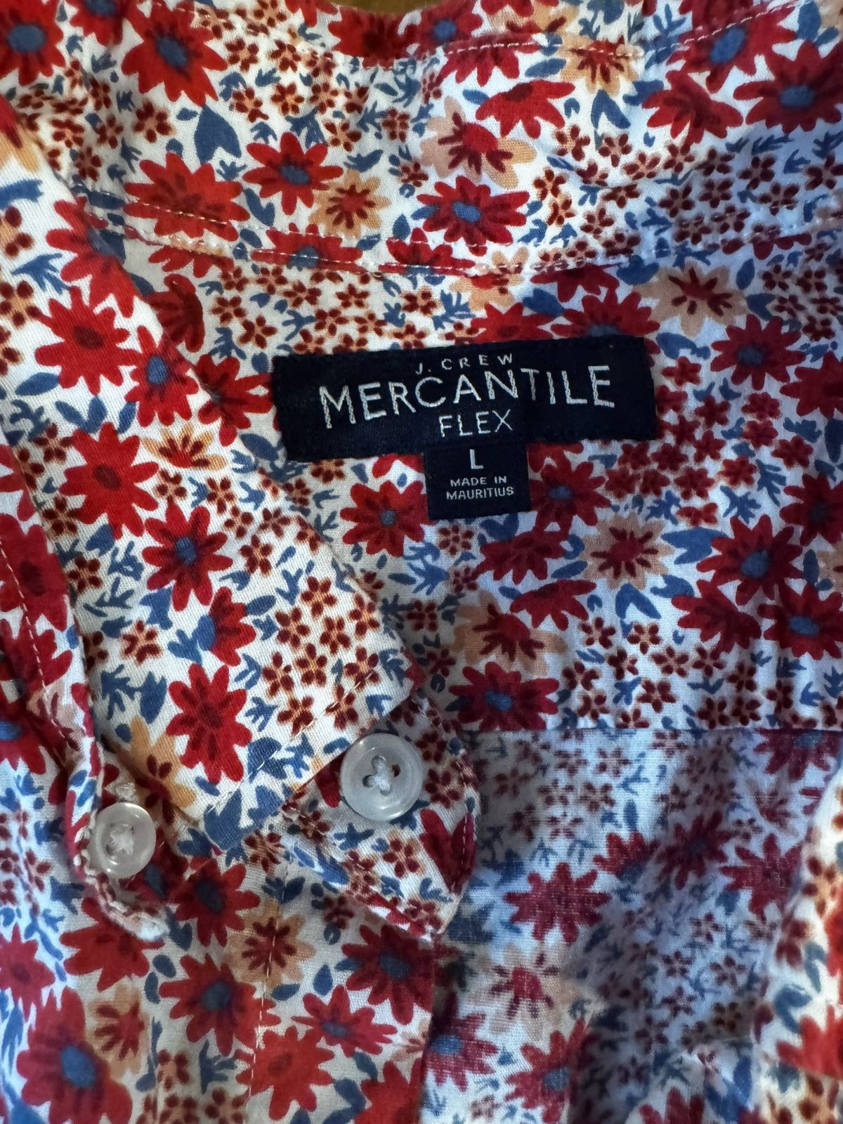 J.Crew J.Crew Floral Shirt Size US L / EU 52-54 / 3 - 2 Thumbnail