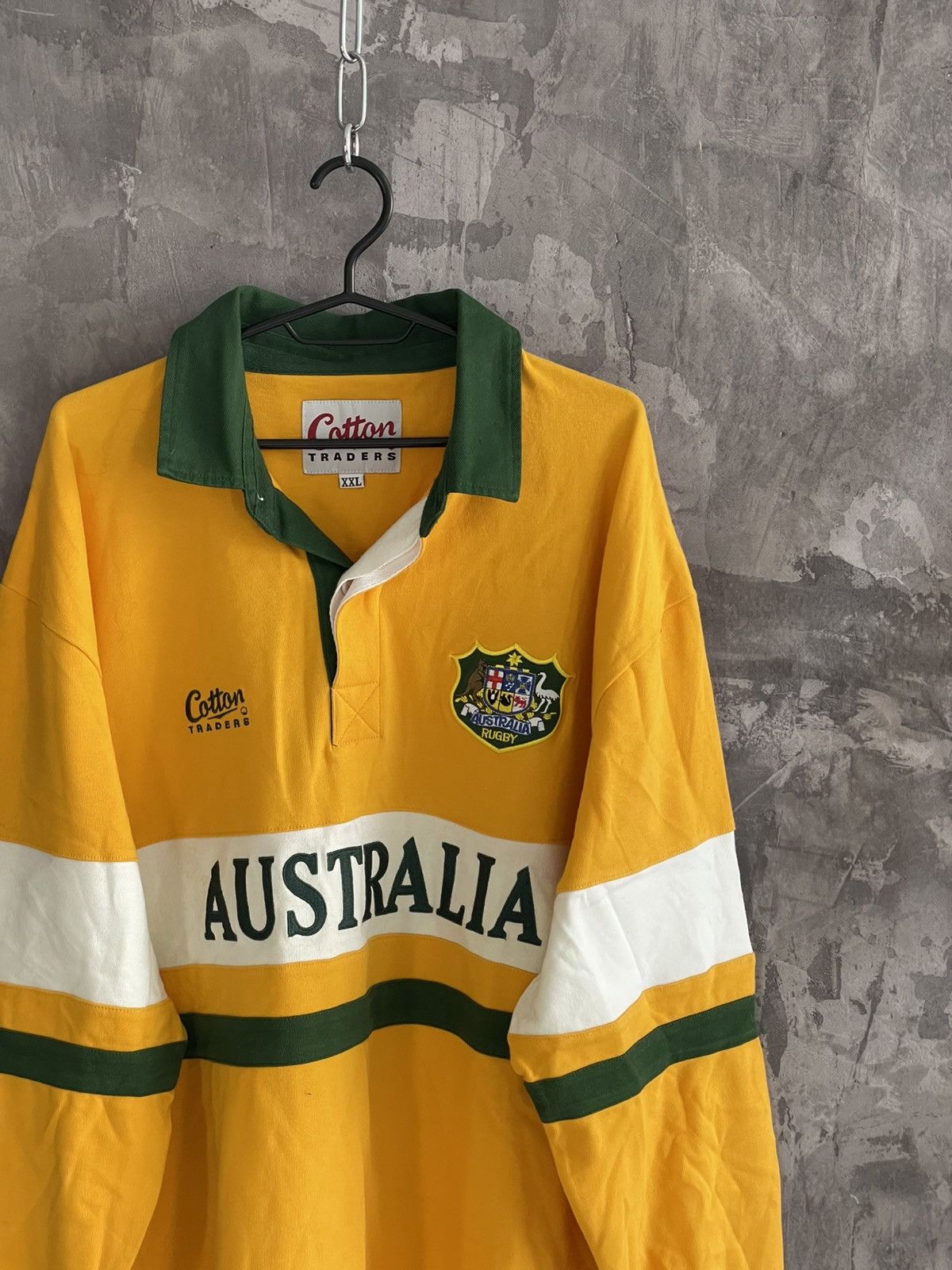 Vintage Vintage Australia Jersey Shirt Rugby Union Rare Y2K Drill Size US XXL / EU 58 / 5 - 4 Thumbnail