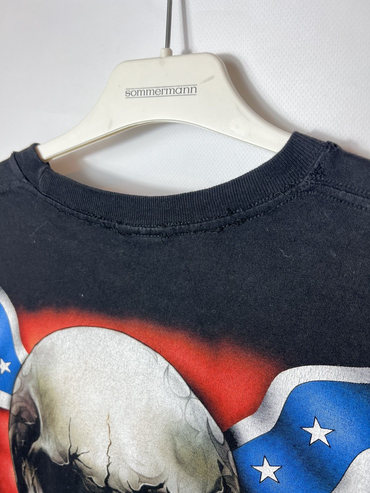 Vintage Vintage streetwear Wild Y2K Harley Style AOP Skull Biker Tee Size US M / EU 48-50 / 2 - 8 Thumbnail