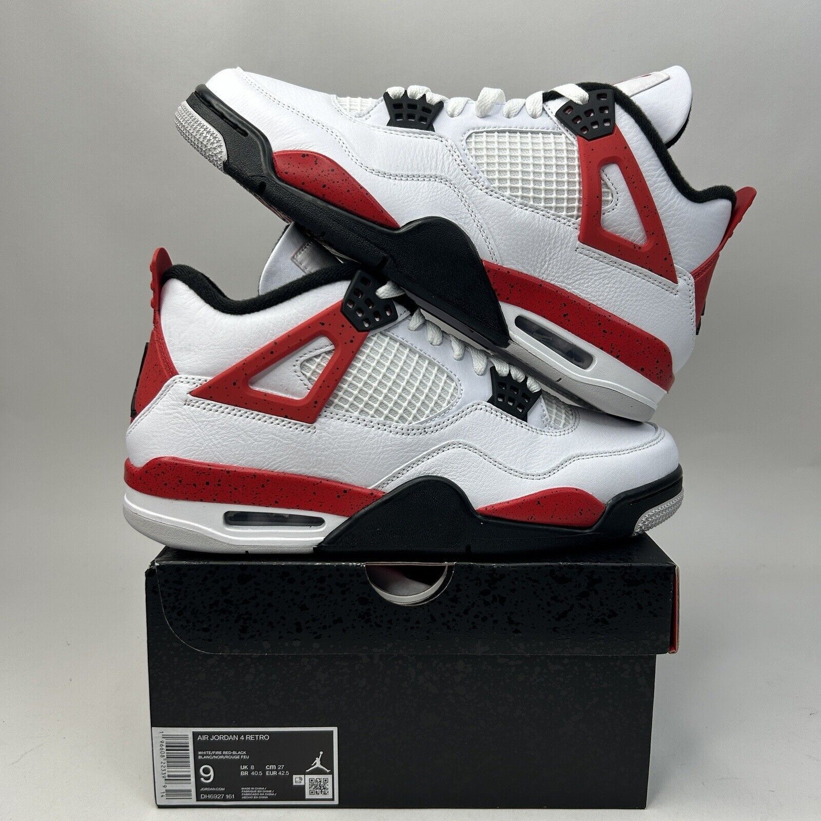 Jordan Brand Nike Air Jordan 4 Retro “Red Cement” 2023 Size US 9 / EU 42 - 1 Thumbnail